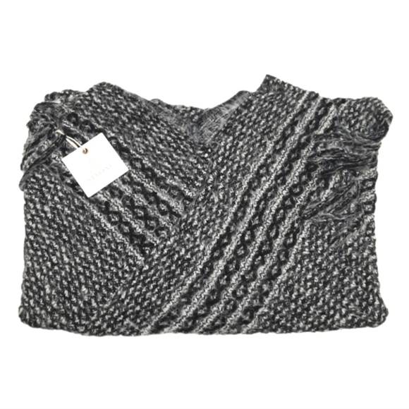 Poncho Sweater With Fringe - Picture 13 of 13